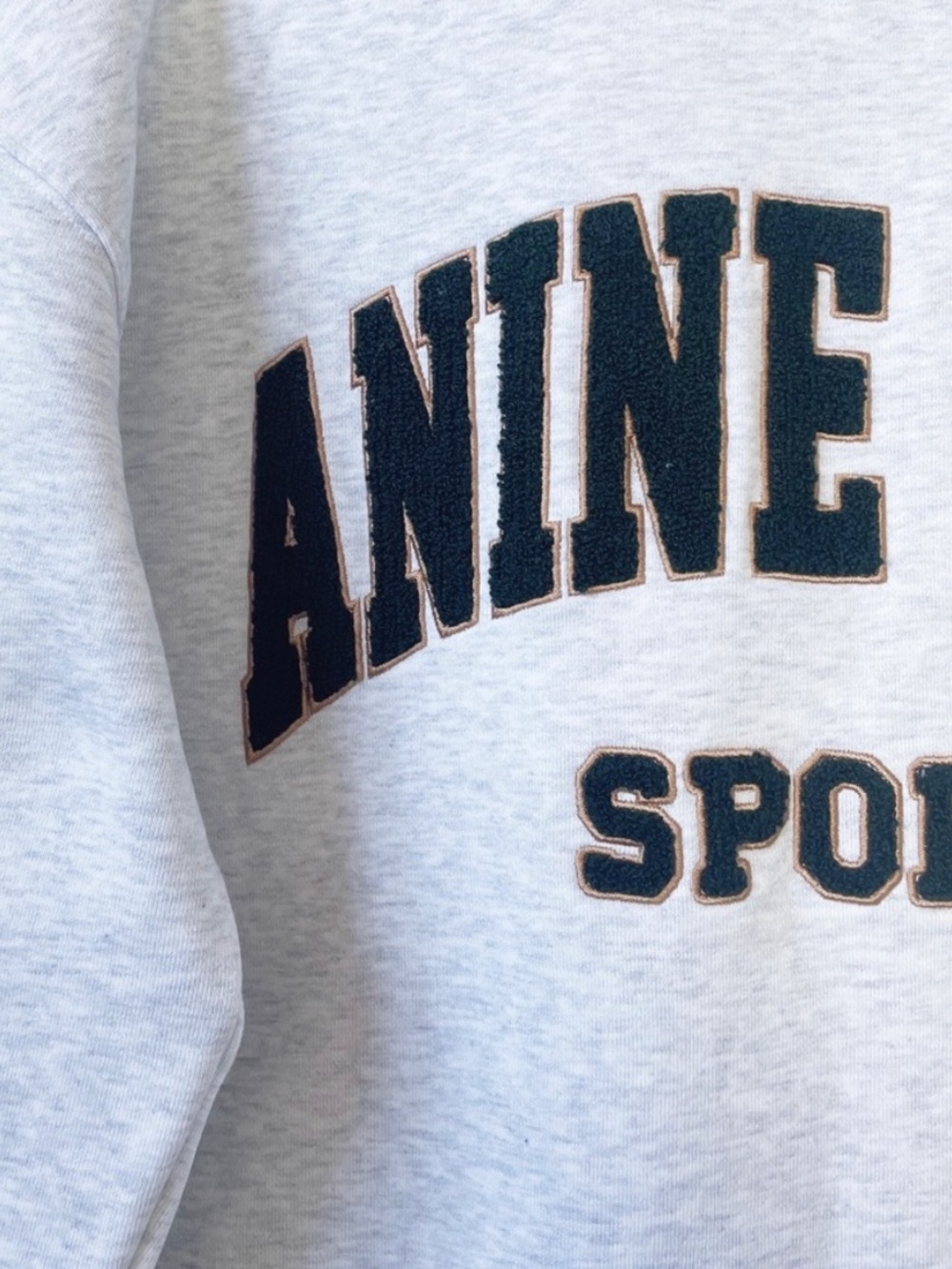 Anine Bing Tyler Oversized Pullover Mockneck Crewneck Sweater in Heather Gray - Picture 9 of 14